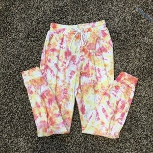 Tie dye joggers- S